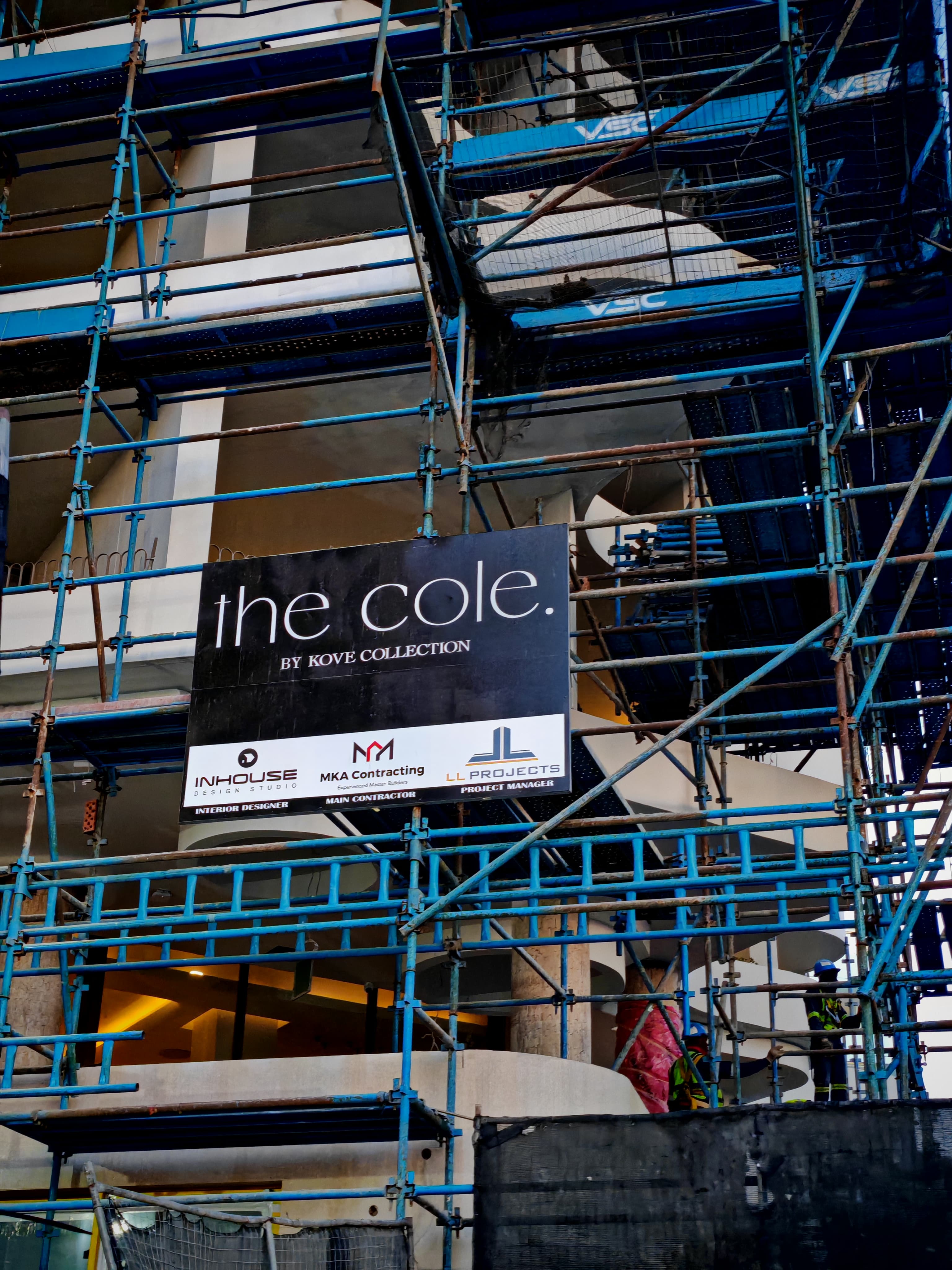 The Cole Hotel construction in progress, coordinated by LL Projects