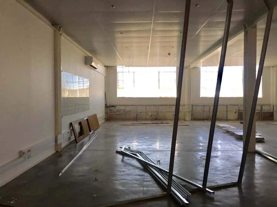 Commercial construction project in progress in Cape Town